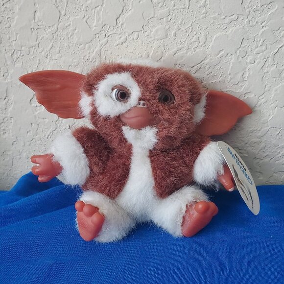 NECA VTG Neca Gremlins Gizmo Plush Hard Plastic Head Ears and Feet 6 inches - Picture 2 of 8